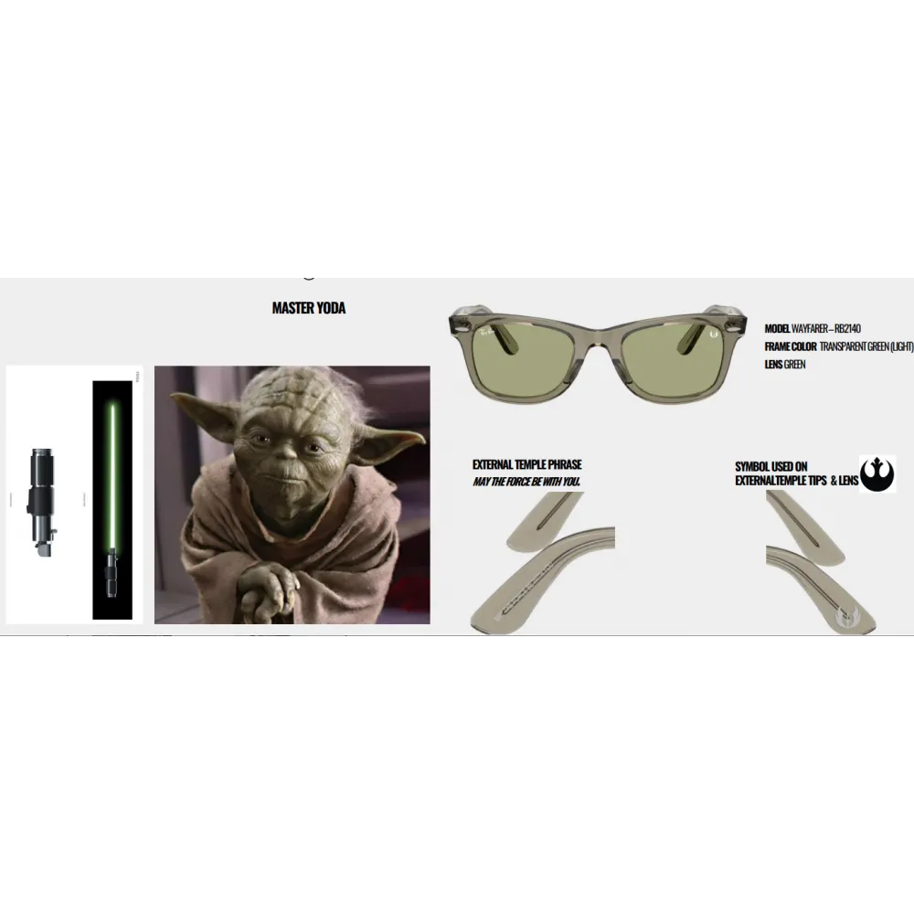 Γυαλιά ηλίου Ray Ban RB 2140 Wayfarer Star Wars Master Yoda x Ray ban Collection