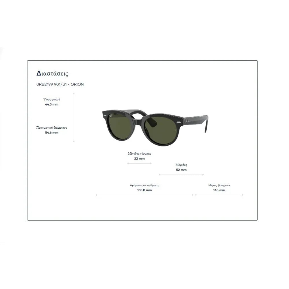 Γυαλιά ηλίου Ray Ban RB 2199 Orion