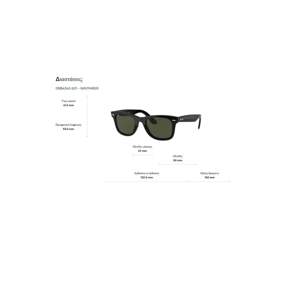 Γυαλιά ηλίου Ray Ban RB 4340 Wayfarer Ease Polarized