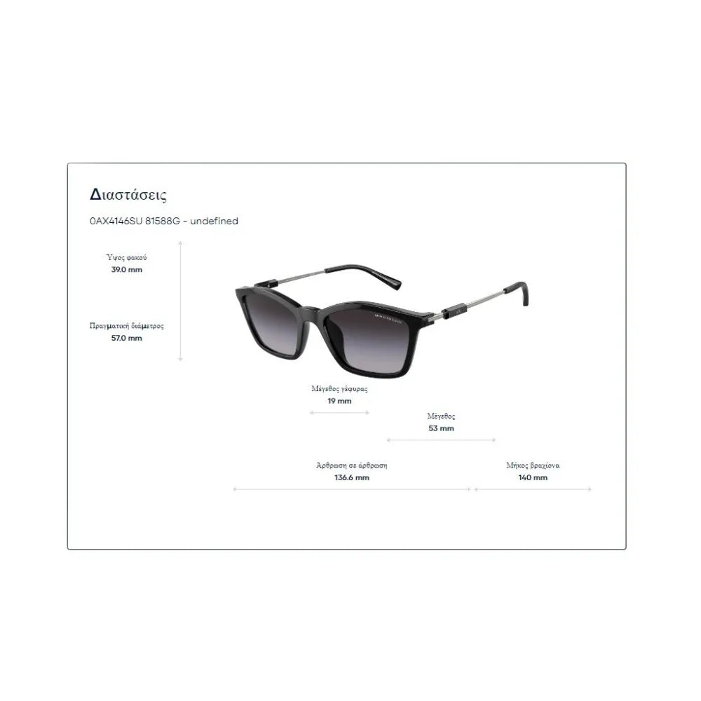 Γυαλιά ηλίου Armani Exchange AX 4146SU