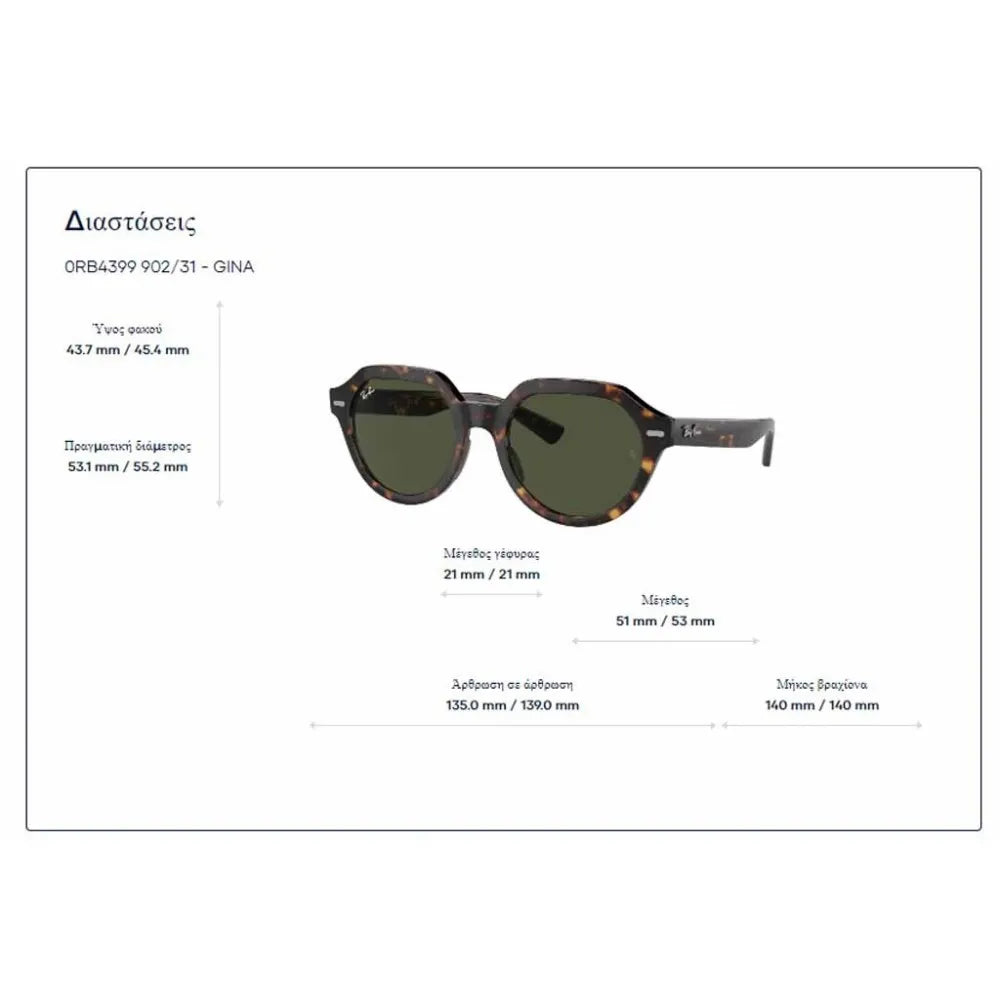 Γυαλιά ηλίου Ray Ban RB 4399 Gina