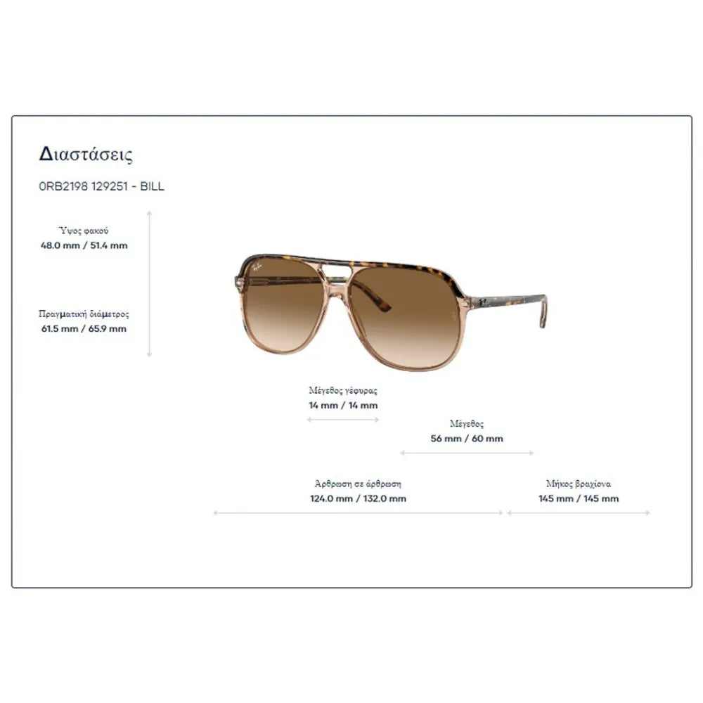 Γυαλιά ηλίου Ray Ban RB 2198 Bill