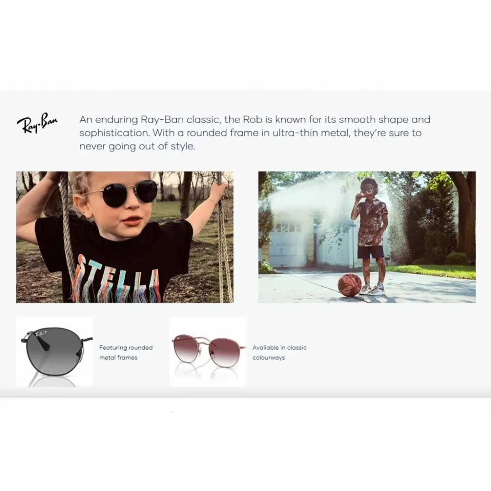 Παιδικά γυαλιά ηλίου Ray Ban Junior RJ 9572S Junior Rob