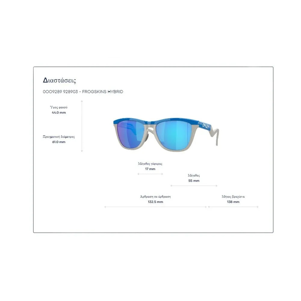 Γυαλιά ηλίου Oakley OO 9289 Frogskins Hybrid Prizm Grey
