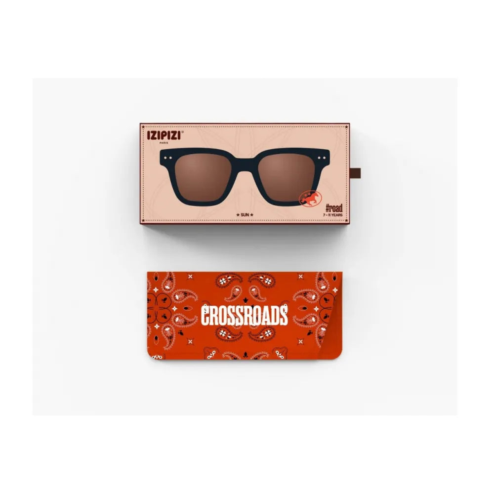 IZIPIZI Junior teen sun #Road 7-11 years Black Road Polarized Γυαλιά ηλίου