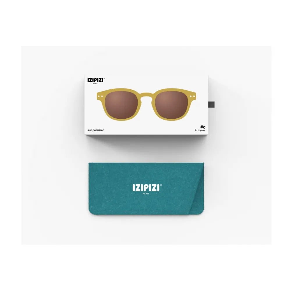 IZIPIZI Junior teen sun #C 7-11 years Golden green Polarized Γυαλιά ηλίου