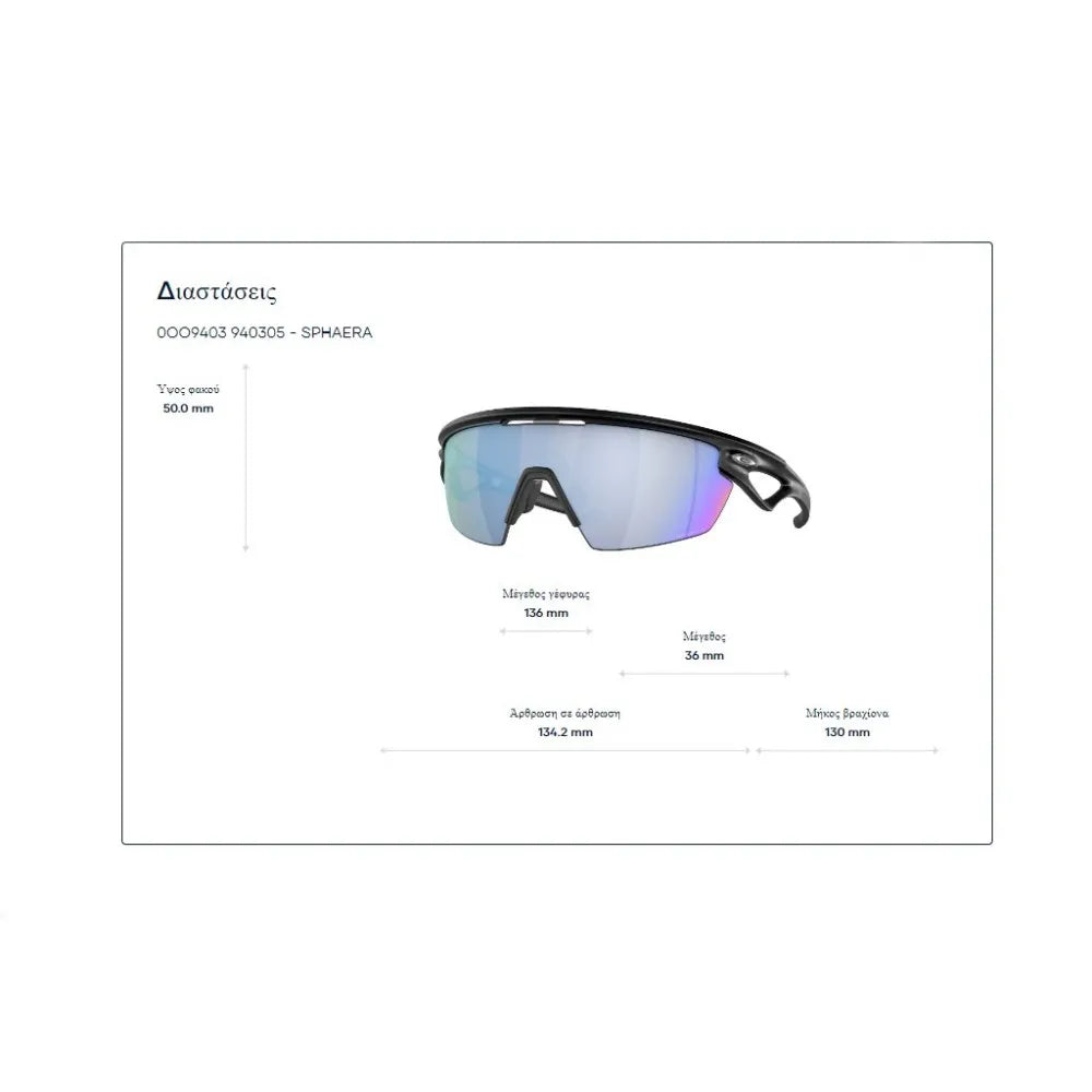 Γυαλιά ηλίου Oakley OO 9403 Sphaera Prizm Deep Water Polarized
