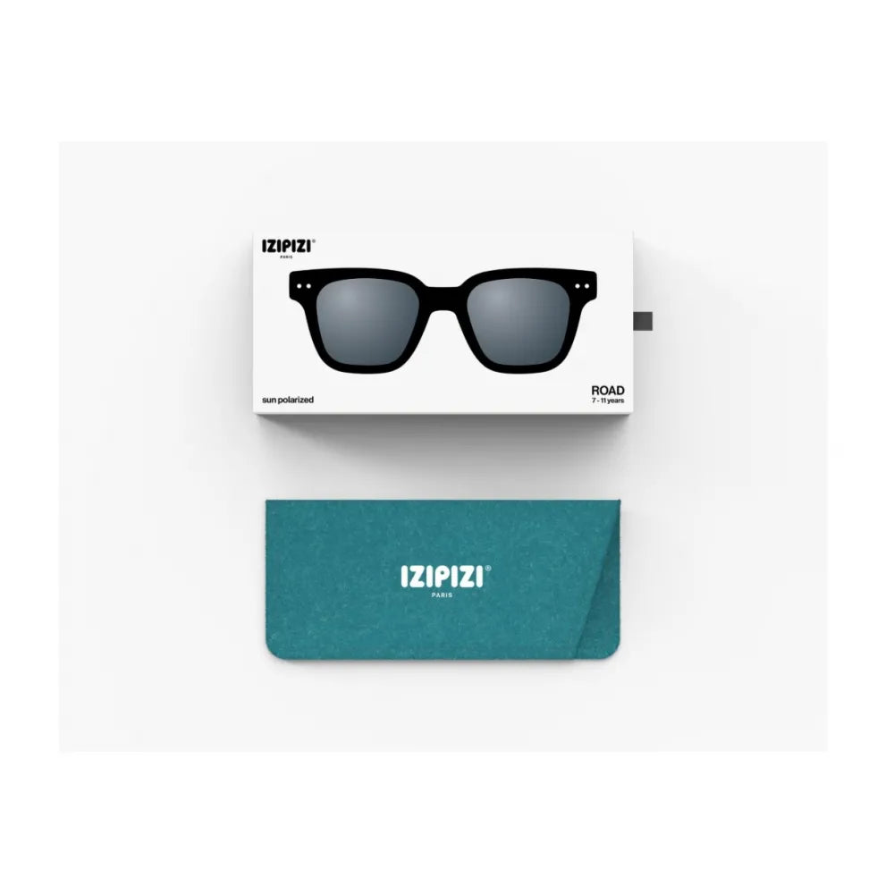 IZIPIZI Junior teen sun #Road 7-11 years Black Polarized Γυαλιά ηλίου